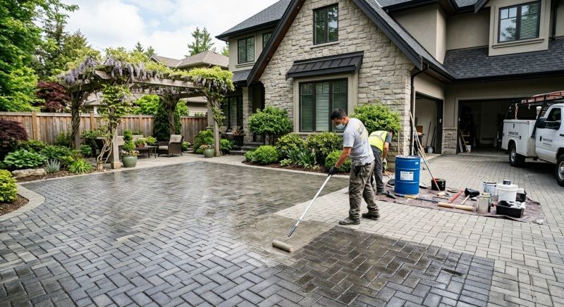 Stamped Concrete Sealing in Alpharetta, GA